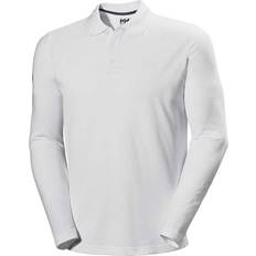 Helly Hansen Oberteile Helly Hansen Crewline Long Sleeve Polo Shirt - White