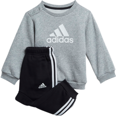 Elastan Tracksuits adidas Infant Badge of Sport Jogger Set - Medium Grey Heather/White (H28835)