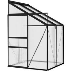 Lean-to Greenhouses vidaXL 312044 2.59m³ Aluminum Polycarbonate