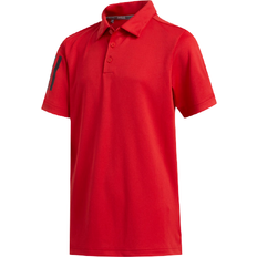 Adidas Junior 3 Stripe Polo - Collegiate Red (FP9360)