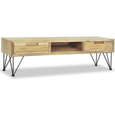 Natural TV Benches vidaXL - TV Bench 47.2x13.8"