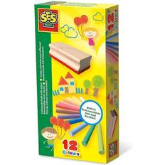 Maling på salg SES Creative Colorful Chalk with Sponge 00208