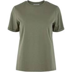 Pieces Ria Solid T-shirt - Deep Lichen Green