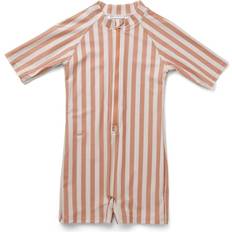 Liewood Max Swim Jumpsuit - Stripe Coral Blush/Creme de la Creme