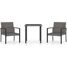 Patio Dining Sets vidaXL 3065711 Patio Dining Set, 1 Table incl. 2 Chairs