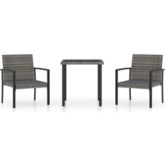 vidaXL 3065711 Patio Dining Set, 1 Table incl. 2 Chairs