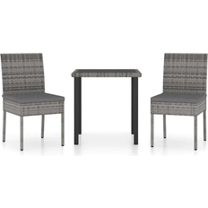 Patio Dining Sets vidaXL 3065699 Patio Dining Set, 1 Table incl. 2 Chairs