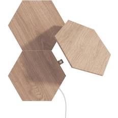 Dimbar Veggplafonder Nanoleaf Wood Expansion 3-pack Veggplafond 21cm 3st