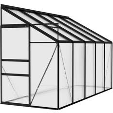 Lean-to Greenhouses vidaXL 312046 3.94m² Aluminum Polycarbonate