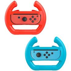 Ratt INF Nintendo Switch Joy-Con 2-Pack Steering Wheel - Red/Blue