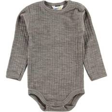 Jungen Bodys Joha Body with Long Sleeves - Gray Brown (62515-122-15587)