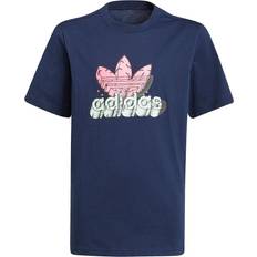 Adidas Funny Dino Graphic Tee - Collegiate Navy/Solar Pink (H22644)