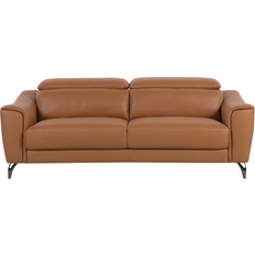 3-Sitzer - Ledersofas Beliani Narwik Sofa 203cm 3-Sitzer