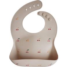 Mushie Silicone Baby Bib Cherries