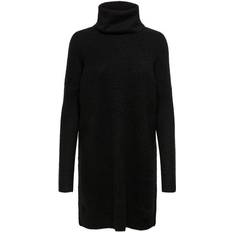 Ull Kjoler Only Jana Long Knitted Dress - Black