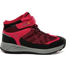 Pink Hiking boots Regatta Kid's Samaris V Mid Waterproof - Dark Cerise/Neon Pink