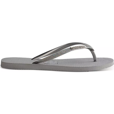 Dame - Sølv Tøfler & Sandaler Havaianas Slim Glitter II - Ice Grey