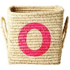 Rice Raffia Square Basket O