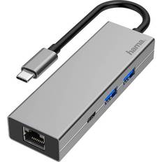 Hama USB C - USB A/RJ45/HDMI Adapter