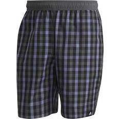 Badetøy adidas Classic Length Check Swim Shorts - Black/Grey Six