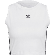 Adidas Women's Adicolor Classics Cropped Tank Top - White