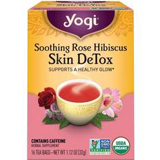 Yogi Soothing Rose Hibiscus Skin DeTox Tea 1.129oz 16pcs