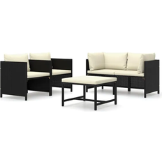 vidaXL 3059780 Lounge-Set, 1 Bord inkl. 4 Soffor