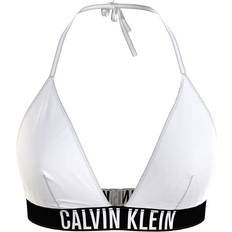 Weiß Bademode Calvin Klein Intense Power Triangle Bikini Top - PVH Classic White