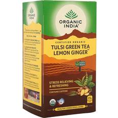 Organic India Tulsi Green Tea Lemon Ginger 1.587oz 25