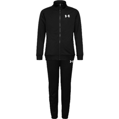 XL Tracksuits Children's Clothing Under Armour Boy's UA Knit Track Suit - Black/White (1363290-001)