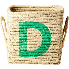 Ablagemöglichkeiten Aufbewahrungskörbe Rice Raffia Square Basket D