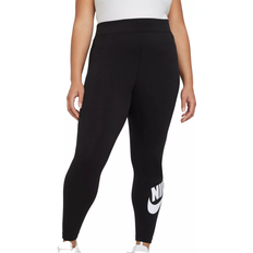 XXL Tights Nike Essential High-Waisted Leggings Plus Size - Black/White