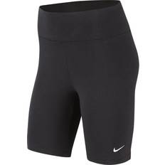 Women Shorts Nike Women's Sportswear Essential Mid Rise 10" Biker Shorts - Black/White