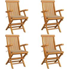 vidaXL 3065620 4-pack Garden Dining Chair