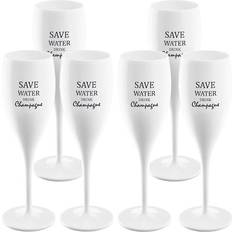 Koziol Champagneglass Koziol Cheers Save Water Drink Champagneglass 6st