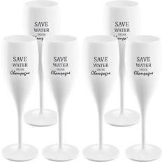 Koziol Champagneglass Koziol Cheers Save Water Drink Champagneglass 6st