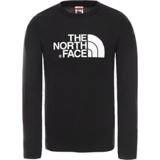 The North Face Kid's Easy Long Sleeve T-shirt - Tnf Black/Tnf White (NF0A3S3B-KY41)