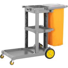 Ulsonix Cleaning Trolley with Laundry Bag and Lid