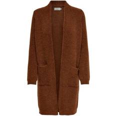 Braun Cardigans Only Long Knitted Cardigan - Red/Ginger Bread