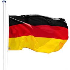 Fahnen & Zubehör tectake Germany Flagpole 5.6m