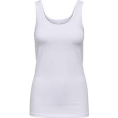 Weiß Tanktops Only Basic Tank Top - White