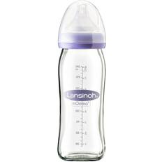 Silikon Fläschchen & Servierzubehör Lansinoh Glass Feeding Bottle with NaturalWave Teat 240ml