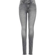 Only Blush Mid Ankle Skinny Fit Jeans - Grey/Grey Denim