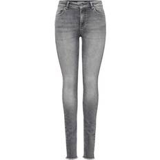 L Jeans Only Blush Mid Ankle Skinny Fit Jeans - Grey/Grey Denim