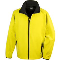 Result Mens Core Printable Softshell Jacket - Yellow/Black