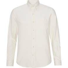 Hvite - Unisex Skjorter Colorful Standard Organic Button Down Shirt Unisex - Ivory White