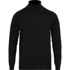 Stenströms Herren Pullover Stenströms Fine Merino Rollneck Sweater - Black