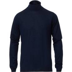 Stenströms Herren Pullover Stenströms Fine Merino Rollneck Sweater - Navy