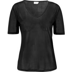 Damella Silk T-shirt - Black