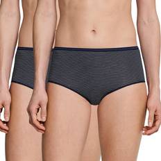 Schiesser Modal Essentials Midi Panties 2-pack - Midnight Blue/White Ringed